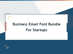 Professional Email Font Bundle for Startups