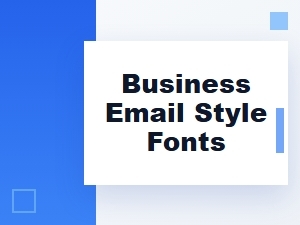 Business Email Style Fonts Kit